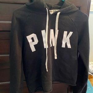 PINK size small cropped hoodie